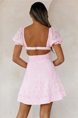 Strawberry Smoothie Mini Dress