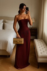 Leah Maxi Dress - Wine