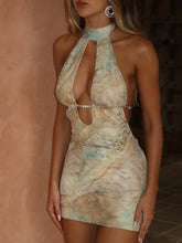 Marguerite Mini Dress Iridescent Pearl