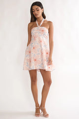 Paulette Halterneck Sun Dress Floral