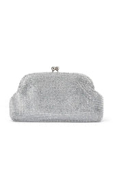 Ela Crystal Clutch - Silver