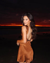 Havanna Mini Dress - Chocolate