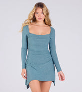 Memorable Shine A-Line Glitter Mini Dress