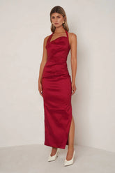 Kinsley Dress - Ruby Red