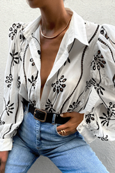 Elise Blouse - Black/White