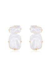 Double Pearl Earrings