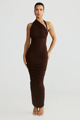 Chloe Dress - Espresso Brown