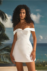 Ebony Mini Dress - White