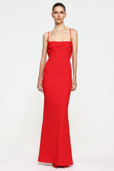 Havilland Gown - Cherry Red