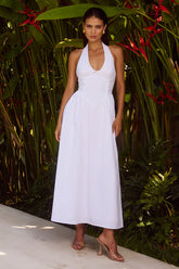 Henrietta Midi Dress - White
