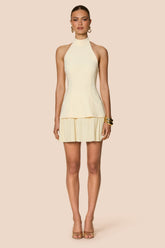 Nookie Darling Mini Dress - Lemon