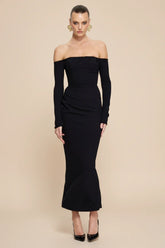 Kristie Midi Dress - Black
