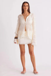 La Louisiane Mini Skirt - Shell