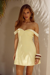 Ebony Mini Dress - Lemon