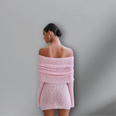 Elara Mini Dress - Elegant & Off-Shoulder