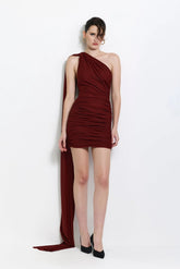 Sabine Mini Dress - Rust