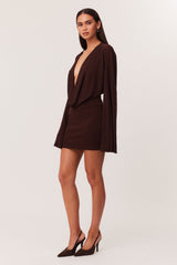 Yolanda Mini Dress - Chocolate