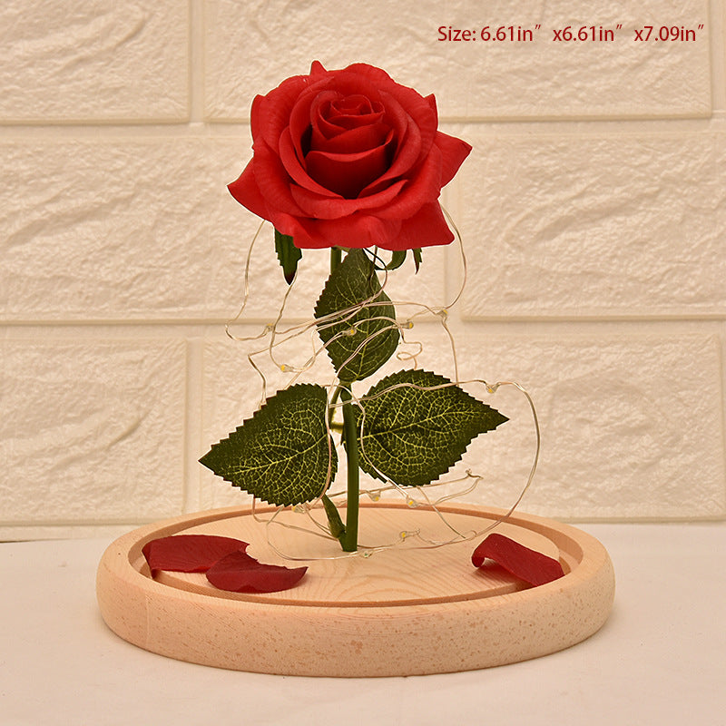 Glass Cover Rose LED Light