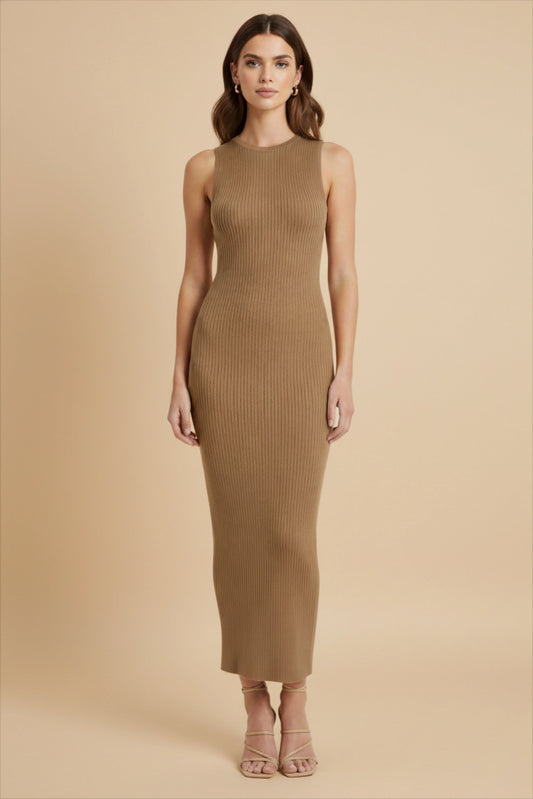 Tina Maxi Dress - Tan