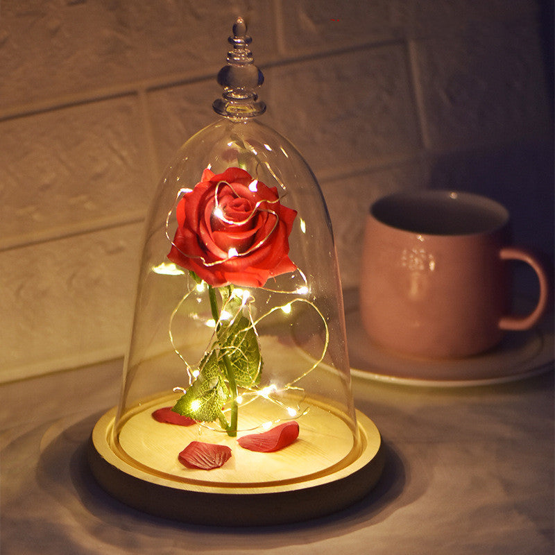 Glass Cover Rose LED Light
