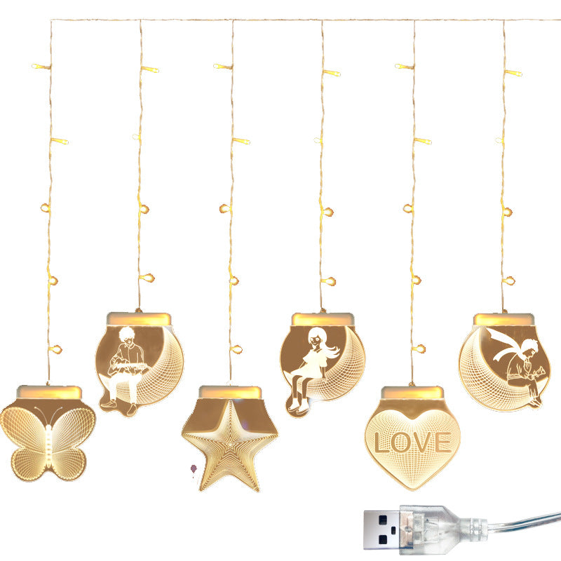 3D  romantic decorative lights