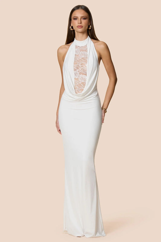 Nookie Rhianna Halter Gown - Ivory