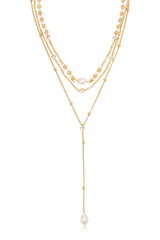 Forever Falling Pearl Lariat