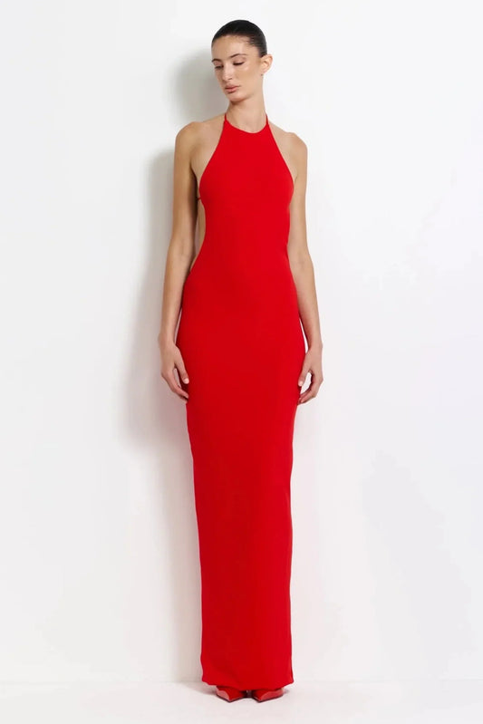 Jett Gown - Cherry Red