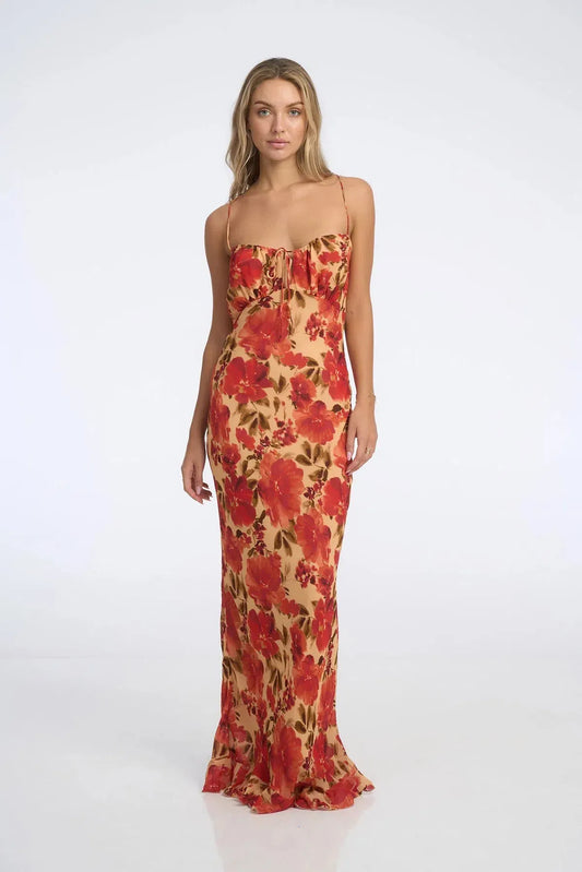Marta Maxi Dress - Camellia Floral