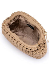 Everly Hand Woven Clutch - Natural