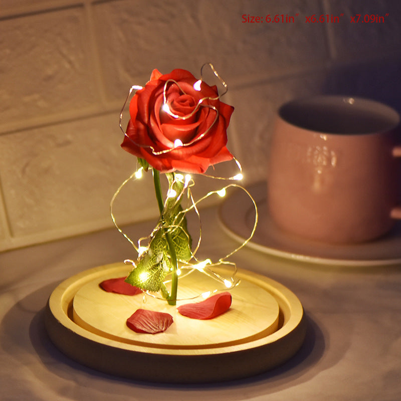 Glass Cover Rose LED Light