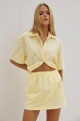 Adelyn Mini Skirt - Lemon