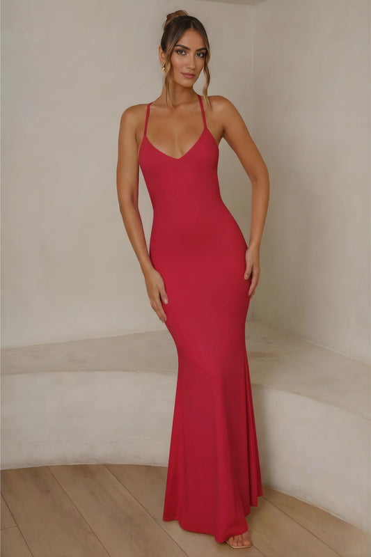 Mercer Dress - Crimson (PREORDER)