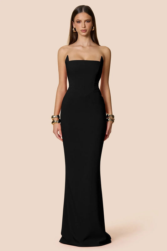 Nookie Aaliyah Strapless Gown - Black