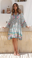 Adela Mini Dress - Messina Print