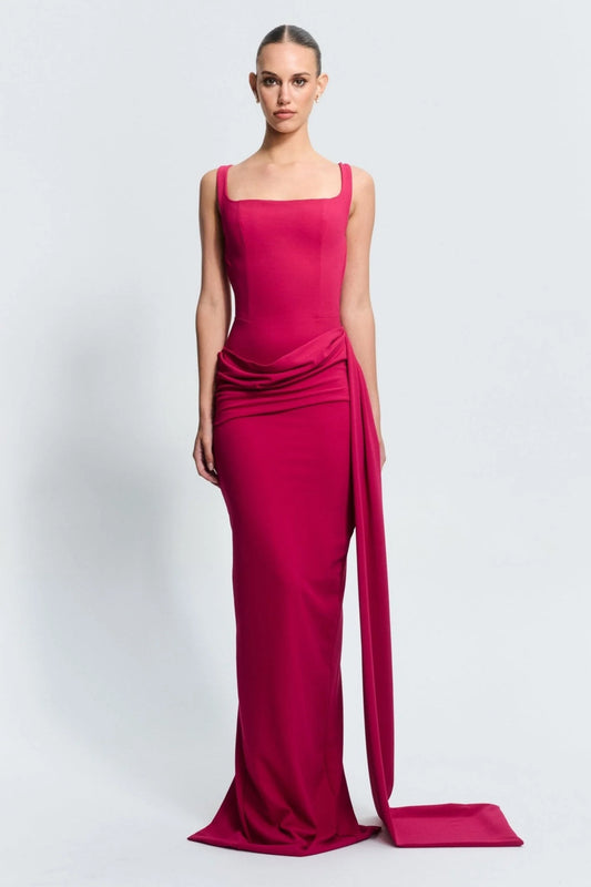 Merle Gown - Raspberry