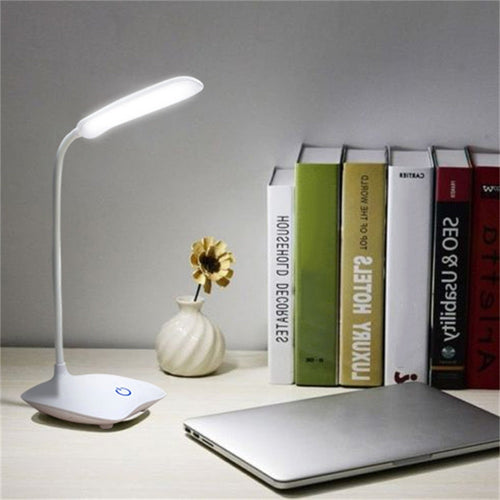 IVYSHION USB Rechargeable LED Desks Table Lamp Adjustable  Reading Light Touch Switch Desk Lamps 3 Modes Desk Lamps