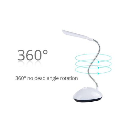 IVYSHION USB Rechargeable LED Desks Table Lamp Adjustable  Reading Light Touch Switch Desk Lamps 3 Modes Desk Lamps