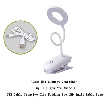 IVYSHION USB Rechargeable LED Desks Table Lamp Adjustable  Reading Light Touch Switch Desk Lamps 3 Modes Desk Lamps