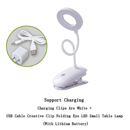 IVYSHION USB Rechargeable LED Desks Table Lamp Adjustable  Reading Light Touch Switch Desk Lamps 3 Modes Desk Lamps