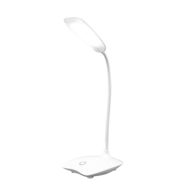 IVYSHION USB Rechargeable LED Desks Table Lamp Adjustable  Reading Light Touch Switch Desk Lamps 3 Modes Desk Lamps