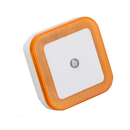 Light Sensor AUTO Control Mini Night Light EU US Plug Novelty Square Baby kids Bedroom lamp moon Romantic Colorful Lights bulbs