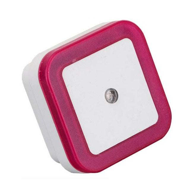 Light Sensor AUTO Control Mini Night Light EU US Plug Novelty Square Baby kids Bedroom lamp moon Romantic Colorful Lights bulbs