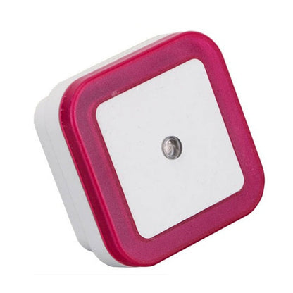 Light Sensor AUTO Control Mini Night Light EU US Plug Novelty Square Baby kids Bedroom lamp moon Romantic Colorful Lights bulbs