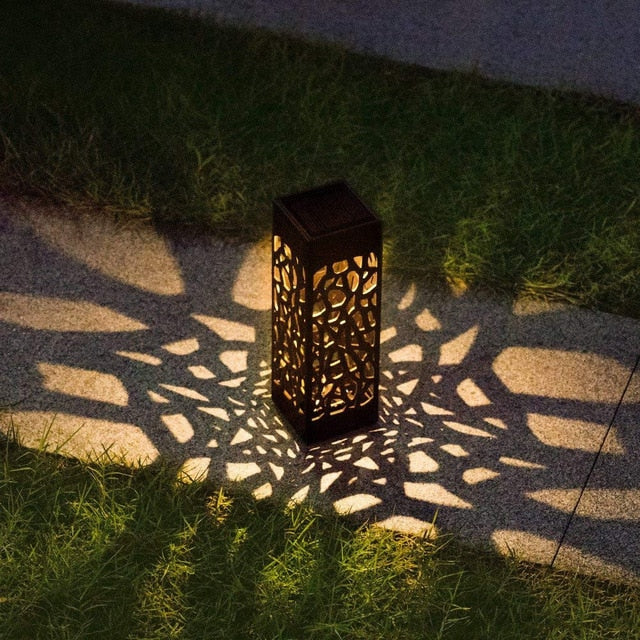 LED Solar Stake Light Lantern Solar Powered Pathway Lights Decorative Outdoor Lawn Yard Lamp For Garden Patio#20